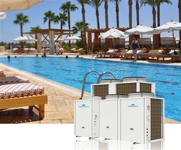 Kommersiell luftkilde bassengvarmepumpe